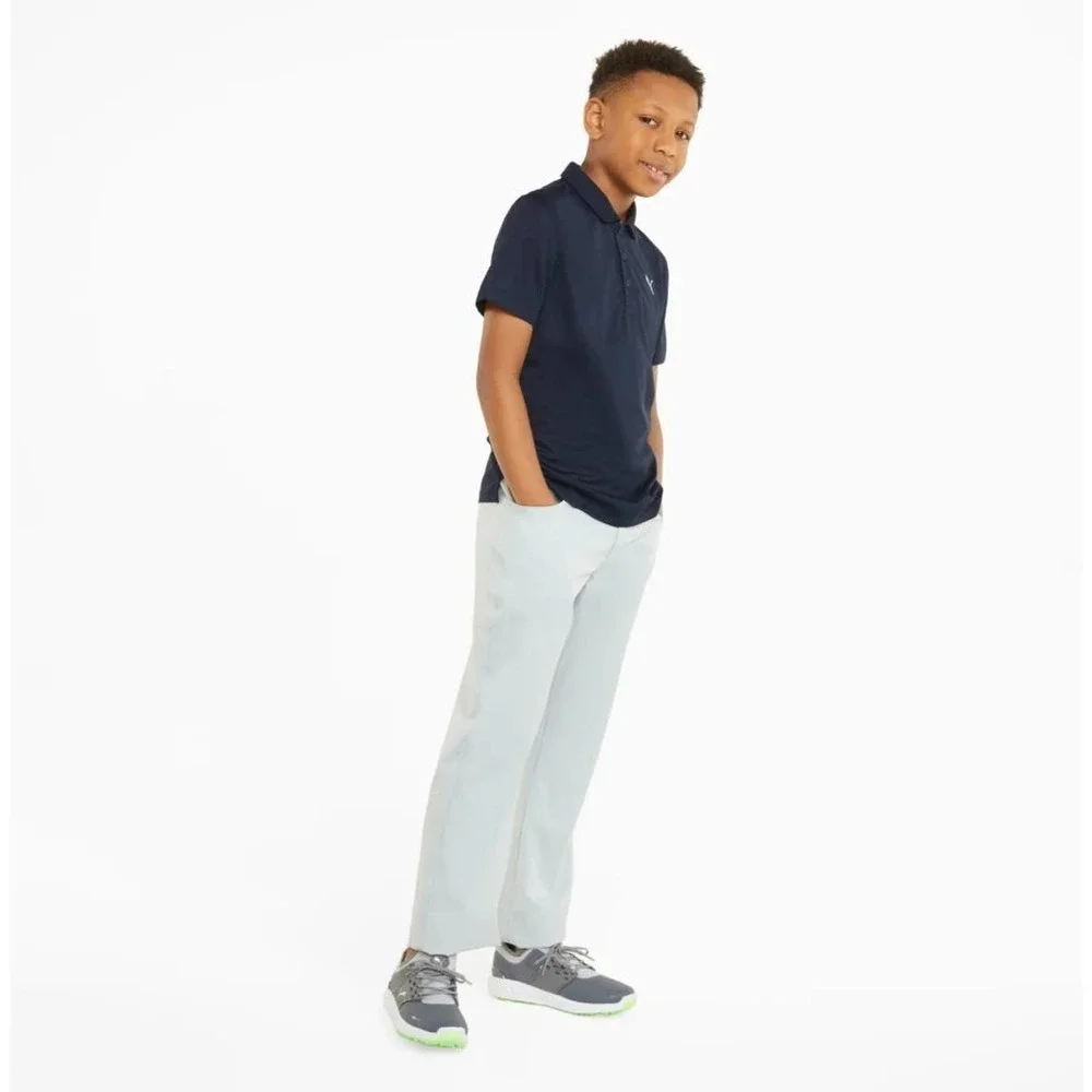 Puma Boys Golf Polo Navy Blazer Size Small